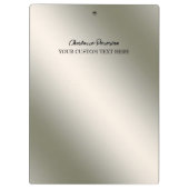 Speciaal zilver roestvrij staal klembord (Achterkant)