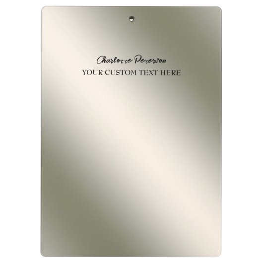 Speciaal zilver roestvrij staal klembord (Achterkant)