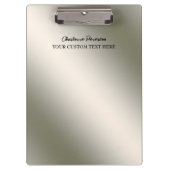 Speciaal zilver roestvrij staal klembord (Voorkant)