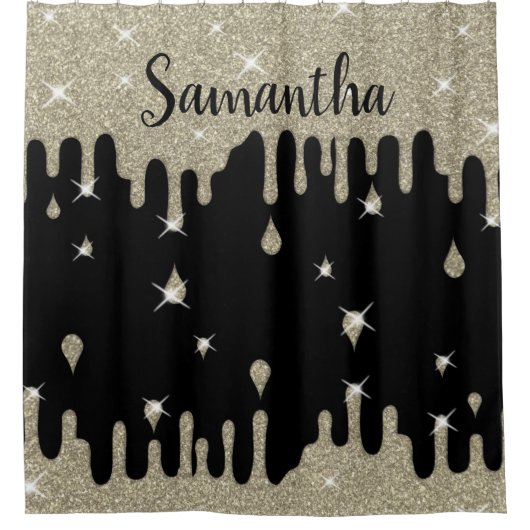 Speciaal zilverglittereffect douchegordijn (Voorkant)