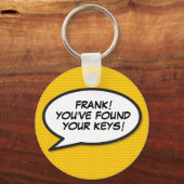 Speciaal zoeken naar je toetsen Comic Book Pop Art Sleutelhanger (Voorkant)