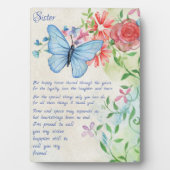 Speciaal zuster, Friend Poem Fotoplaat (voorkant)