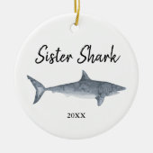 Speciaal zuster Shark Doo Doo Doo Shark Song Keramisch Ornament (Voorkant)