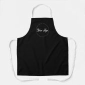 Speciaal zwart bedrijf Logo Apron Schort (Voorkant)