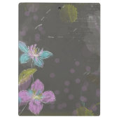 Speciaal  zwart-Floral klembord (Achterkant)