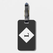 Speciaal zwart, vast kleurenBagagelabel Bagagelabel (Achterkant verticaal)