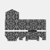 Speciaal zwart-wit Damasvetkastje Bedankdoosjes (Uitgevouwen)