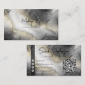 Speciaal zwart-wit Glitter Visitekaartje (Voorkant / Achterkant)