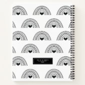 Speciaal zwart-wittekenboekje notitieboek (Achterkant)