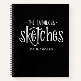 Speciaal zwart-wittekenboekje notitieboek