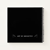 Speciaal zwart-wittekenboekje notitieboek (Achterkant)