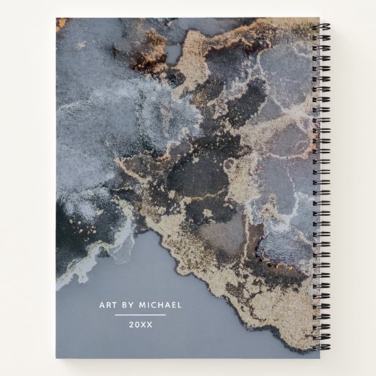 Speciaal zwarte tekenboekje notitieboek (Achterkant)