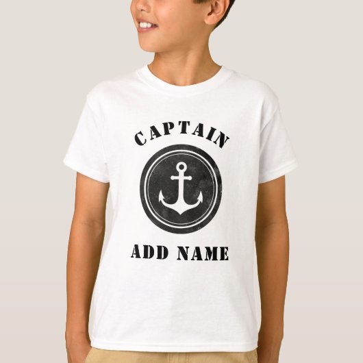 Speciaal zwarte & witte hoofdnaam van het Anker T-shirt (Voorkant)