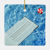 Speciaal Zwemend Duikend Vakverband Geldt Keramisc Keramisch Ornament (Achterkant)