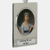 Special 250 Years Commemoration Jane Austen Verzilverd Banner Ornament (Rechts)