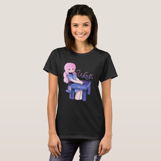 Special 3D Designed Wingz T-Shirt Featuring Gabby (Voorkant volledig)