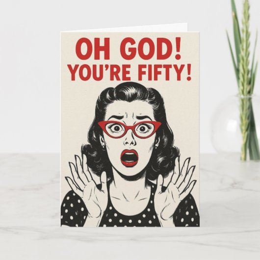 Special 50th Birthday card Kaart (Voorkant)