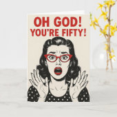 Special 50th Birthday card Kaart (Gele Bloem)