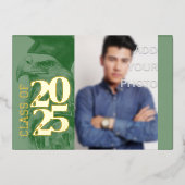 Special Afstuderen Folie Invitation Eagle Foto toe Folie Uitnodiging (Voorkant)