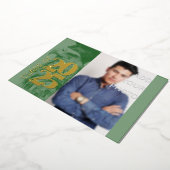 Special Afstuderen Folie Invitation Eagle Foto toe Uitnodiging (Gedraaid)