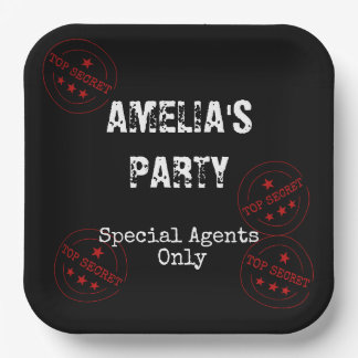 Special Agent - Spy Thema Top Secret Party Papieren Bordje
