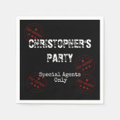 Special Agent - Spy Thema Top Secret Party Servet (Voorkant)