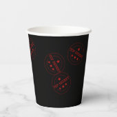 Special Agent Top Secret Party Papieren Bekers (Achterkant)