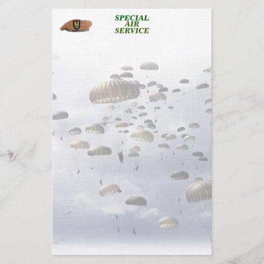 Special air Service S.A.S., zoon, moeder Stationer Briefpapier (Voorkant)
