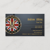 Special Air Service (SAS)-badge [3D] Visitekaartje (Achterkant)