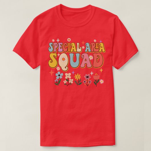 Special Area Squad Leraar Student Retro T-shirt (Design voorkant)