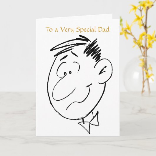 Special Birthday Dad Kaart (Gele Bloem)