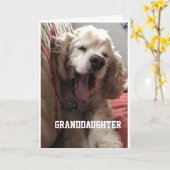 **SPECIAL BIRTHDAY** for "GRANDDAUGHTER" Card Kaart (Gele Bloem)