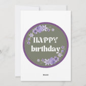 special birthday  kaart (Achterkant)