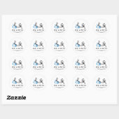 Special Boy with Running Girl Ronde Sticker (Vel)