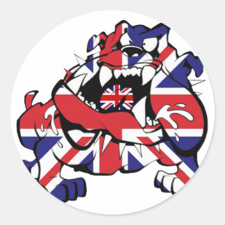 Special British Bulldog Ronde Sticker