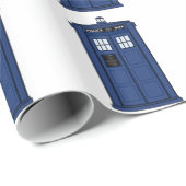 Special Call POLICE Box Blue geek SciFi Cadeaupapier (Rol Hoek)