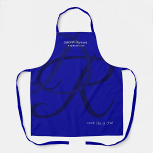 Special Chef Monogram Blauw Schort