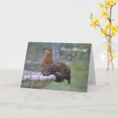 Special Chicken Birthday Kaart (Gele Bloem)