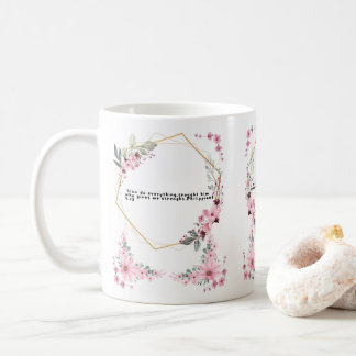 special coffee mug with biblical quote koffiemok