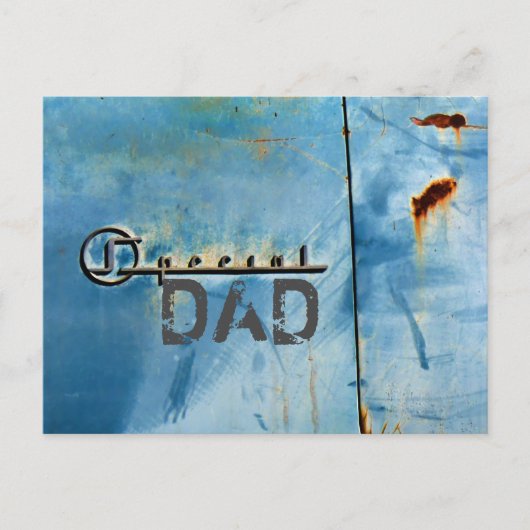 "Special" Dad - Rusty American Car - Specialized Briefkaart (Voorkant)