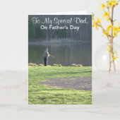 Special Dad Vaderdag Kaart (Gele Bloem)