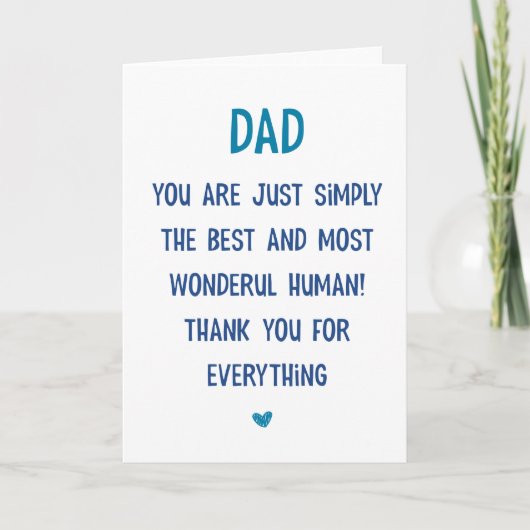 Special Dad Vaderdag Kaart (Voorkant)