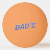 Special Dad's Blue en Oranje Ping Pong Ball (Achterkant)