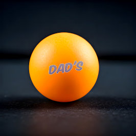 Special Dad's Blue en Oranje Ping Pong Ball