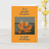 "SPECIAL DAUGHTER" MET LIEFDE VERJAARDAG KAART (Gele Bloem)