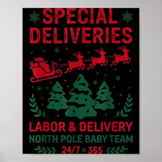 Special Deliveries Labor And Delivery Baby Nurse C Poster (Voorkant)
