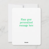 Special Delivery Angel Valentine Personalized Feestdagenkaart (Achterkant)