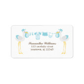 Special Delivery Boy Baby shower Etiket (Voorkant)