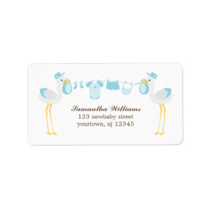 Special Delivery Boy Baby shower Etiket