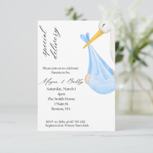 Special Delivery Boy Kaart (Staand voorkant)